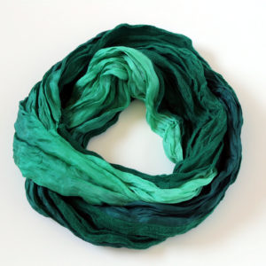 Green scarf "Boheem"
