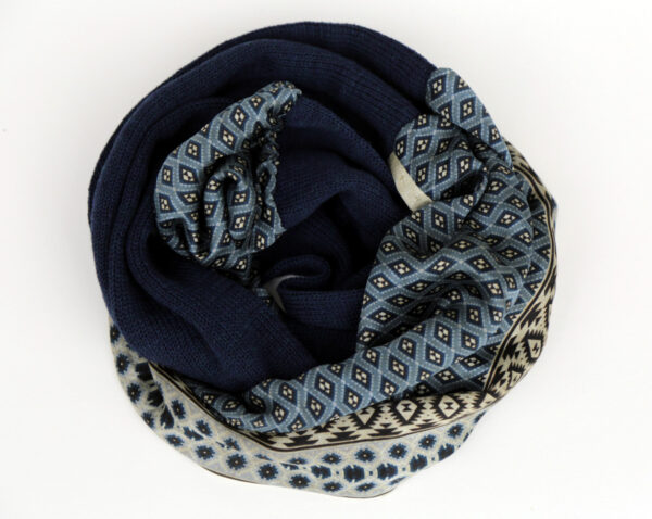 Infinity scarf, dark blue