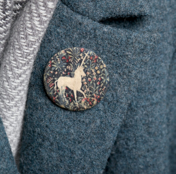 unicorn, brooch